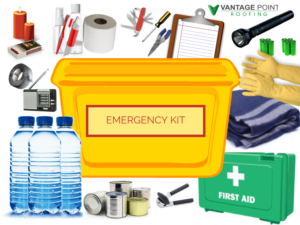 Common items included in an emergency kit