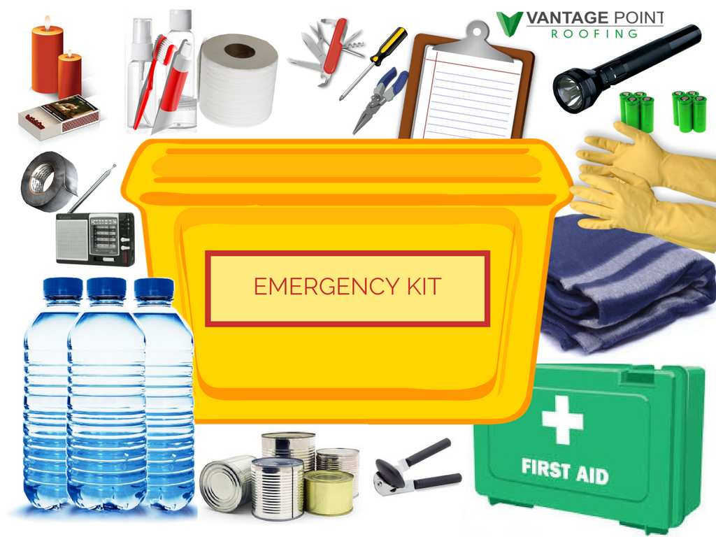 Common examples of items to be included in an emergency kit